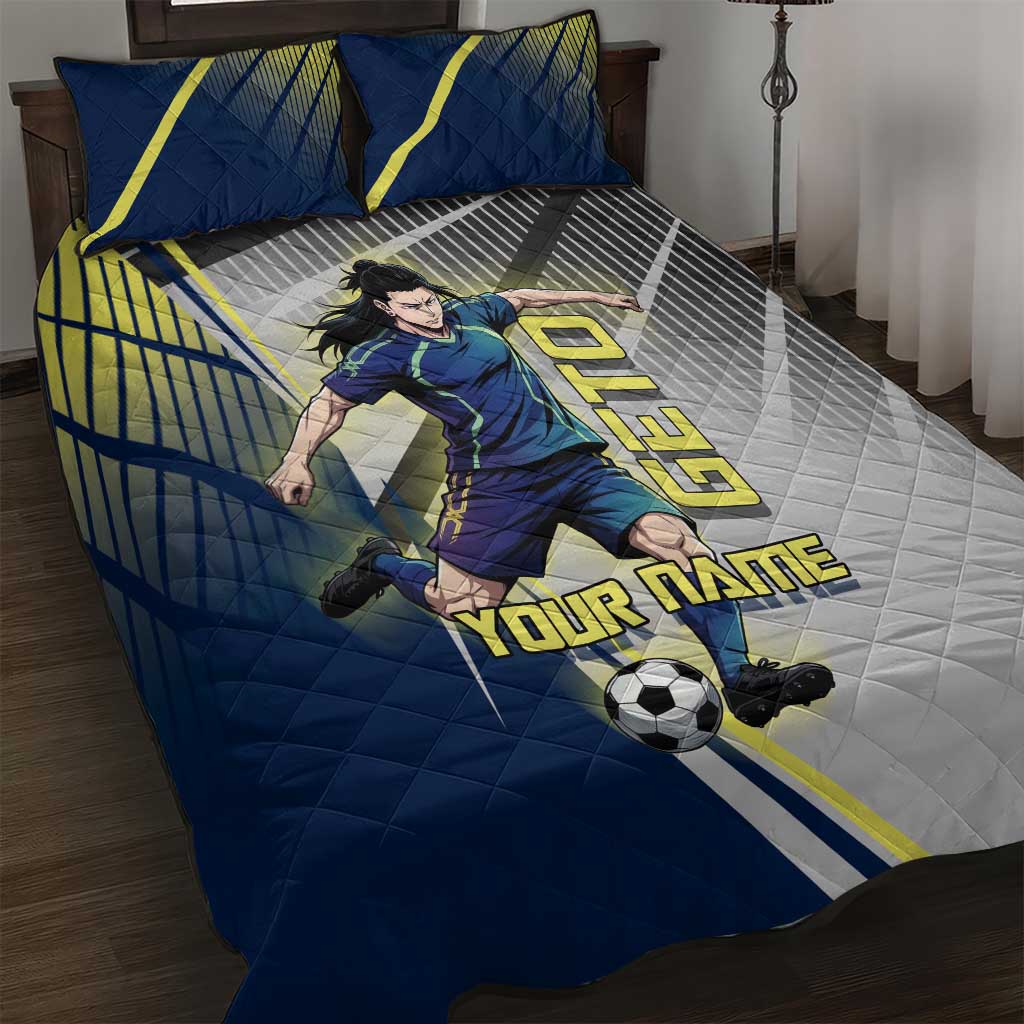 Personalized Geto Suguru Quilt Bed Set Anime Soccer Action Illustration Art
