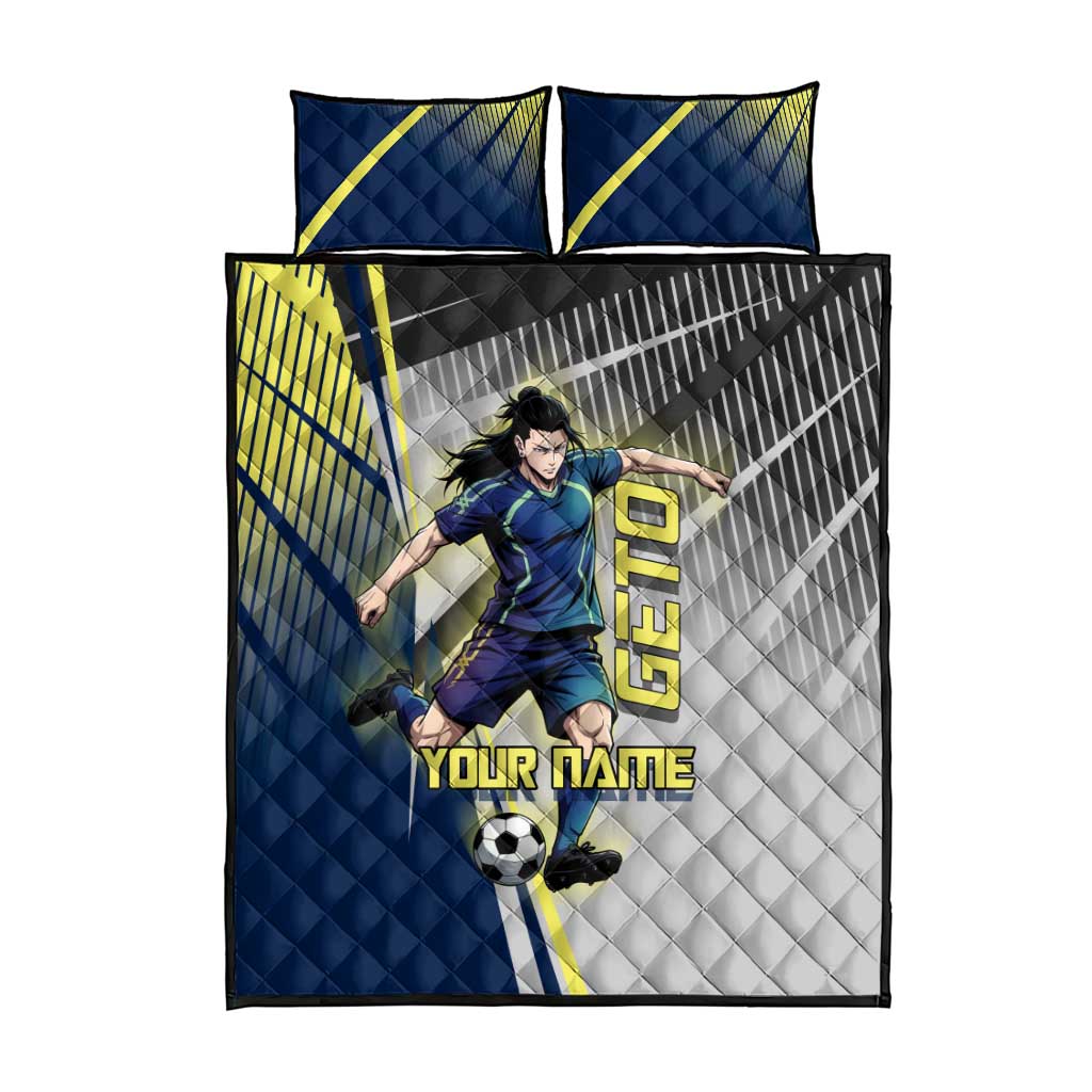 Personalized Geto Suguru Quilt Bed Set Anime Soccer Action Illustration Art