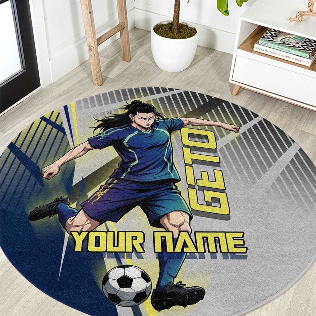 Personalized Geto Suguru Round Carpet Anime Soccer Action Illustration Art