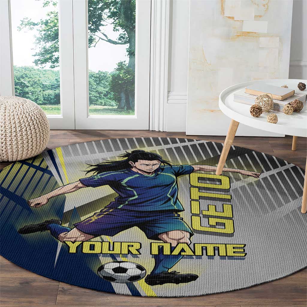 Personalized Geto Suguru Round Carpet Anime Soccer Action Illustration Art