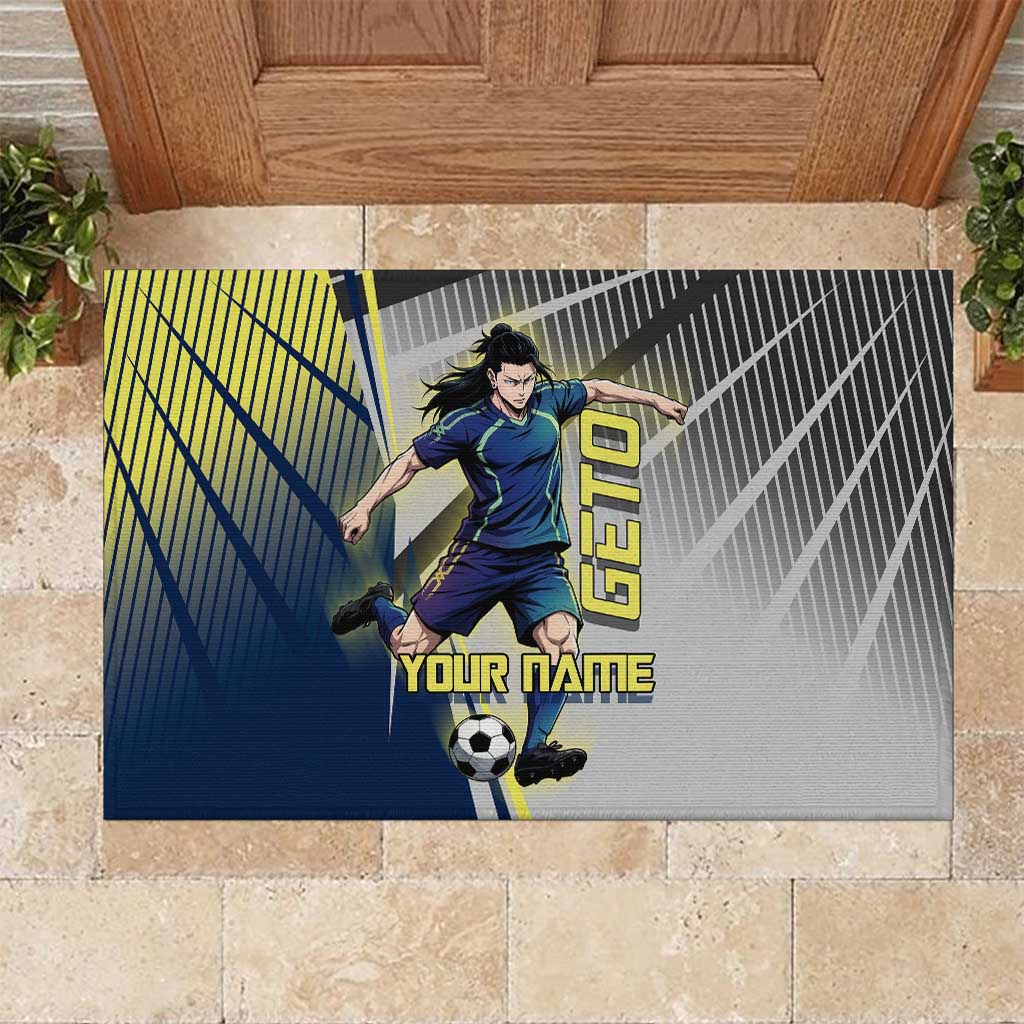 Personalized Geto Suguru Rubber Doormat Anime Soccer Action Illustration Art