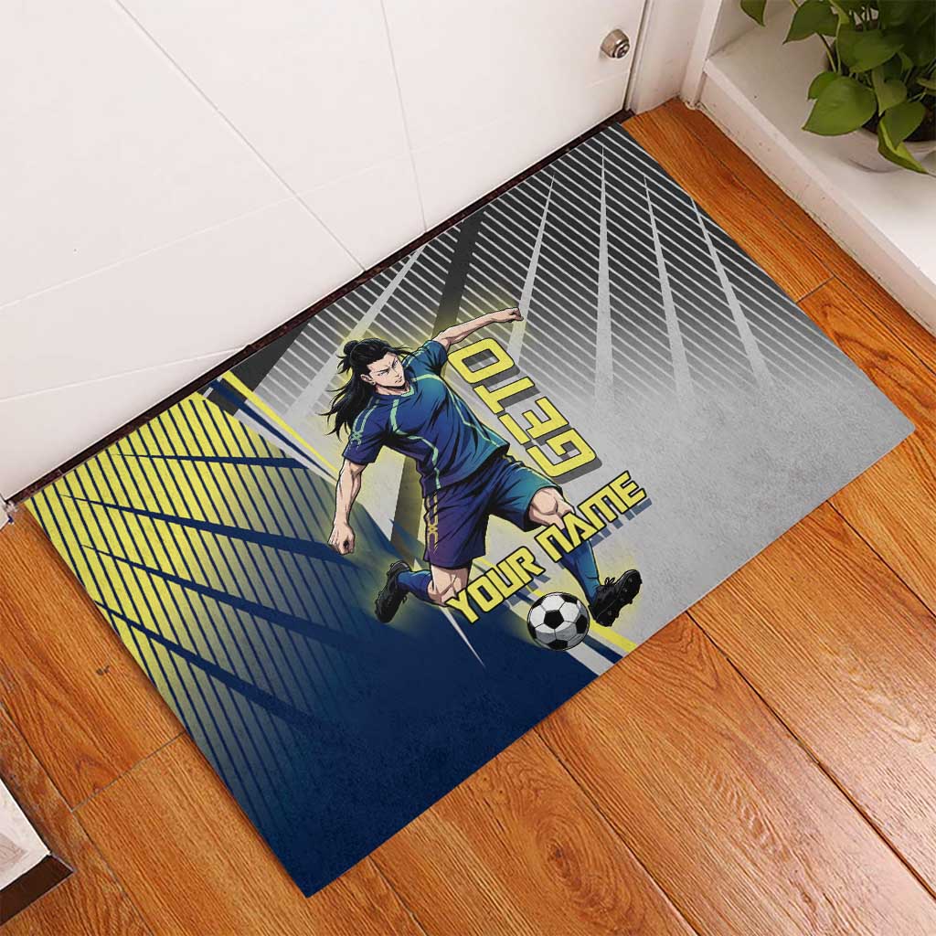 Personalized Geto Suguru Rubber Doormat Anime Soccer Action Illustration Art