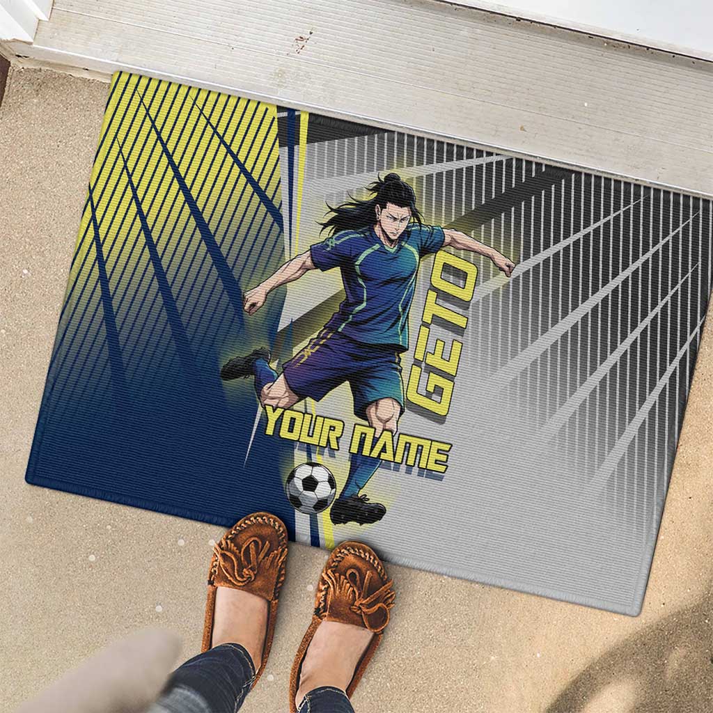 Personalized Geto Suguru Rubber Doormat Anime Soccer Action Illustration Art