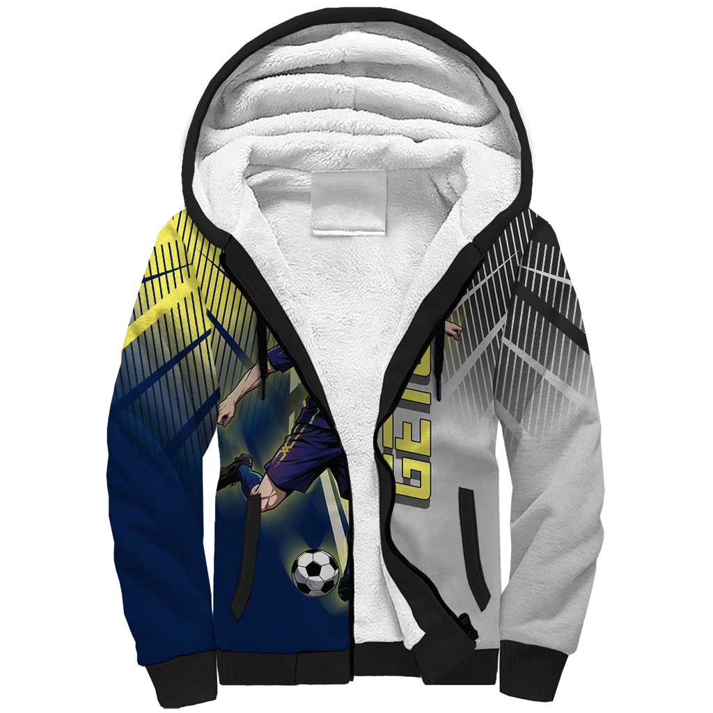 Personalized Geto Suguru Sherpa Hoodie Anime Soccer Action Illustration Art