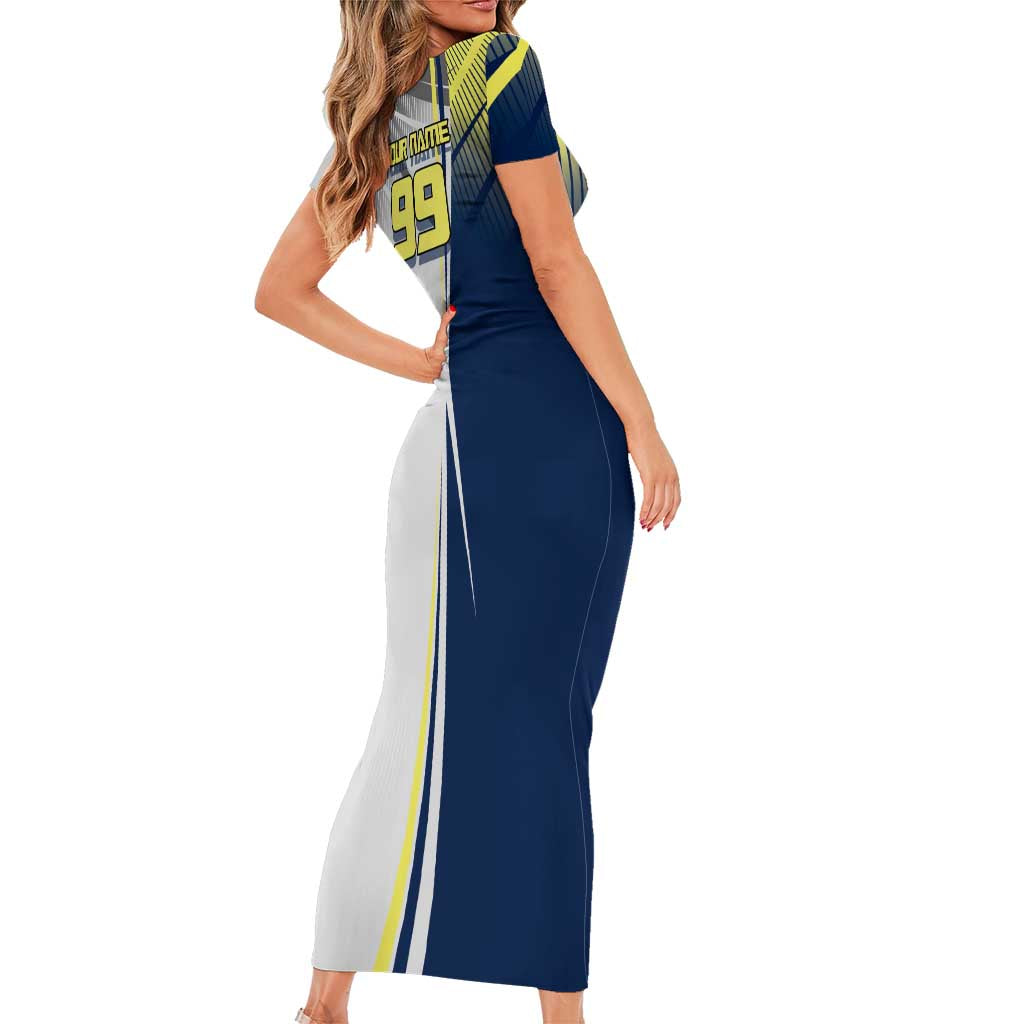 Personalized Geto Suguru Short Sleeve Bodycon Dress Anime Soccer Action Illustration Art