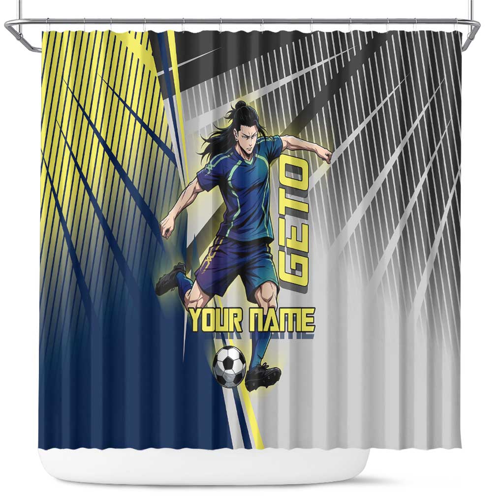 Personalized Geto Suguru Shower Curtain Anime Soccer Action Illustration Art