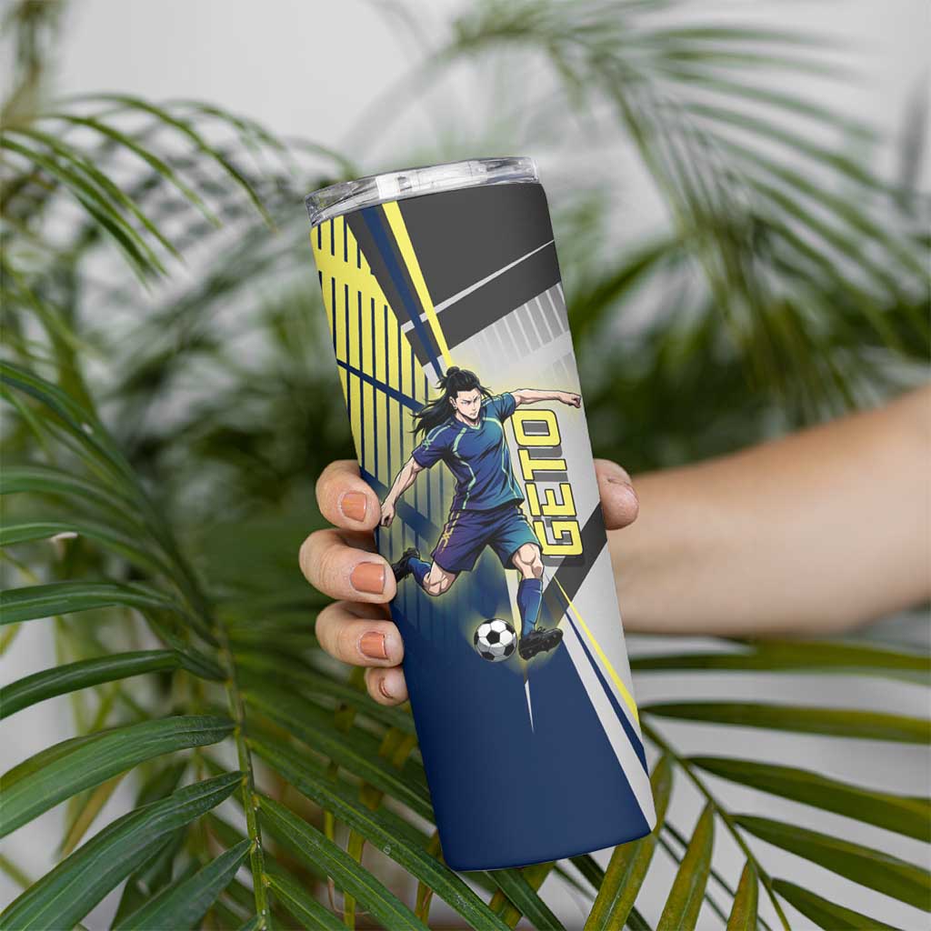 Personalized Geto Suguru Skinny Tumbler Anime Soccer Action Illustration Art