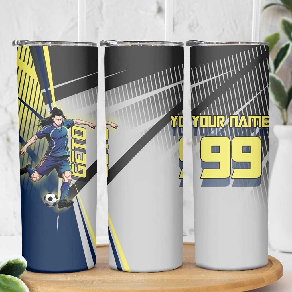 Personalized Geto Suguru Skinny Tumbler Anime Soccer Action Illustration Art