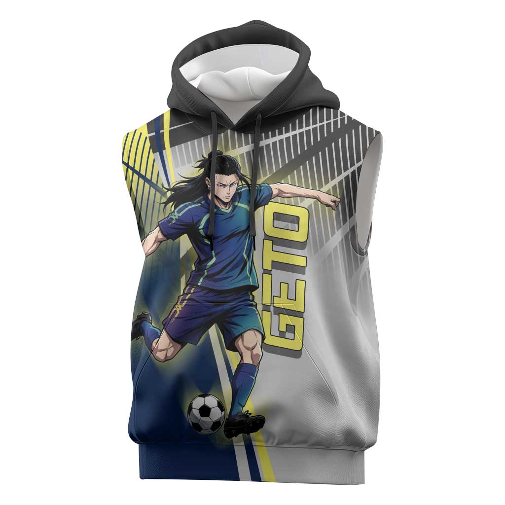 Personalized Geto Suguru Sleeveless Hoodie Anime Soccer Action Illustration Art