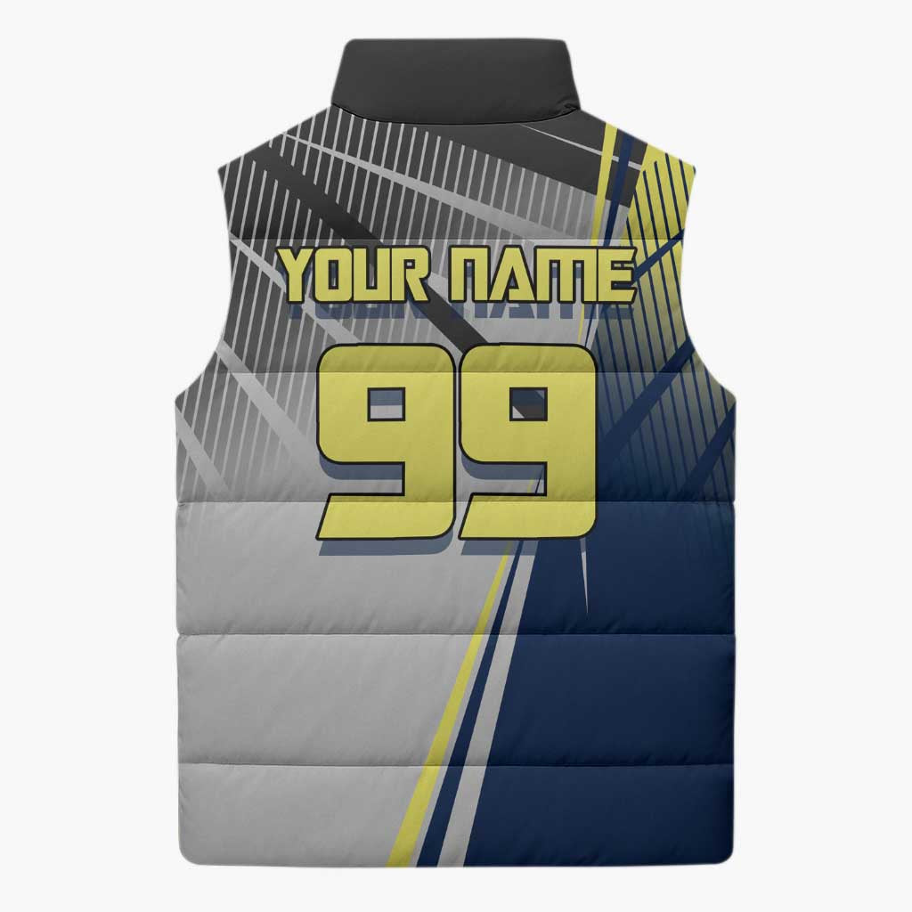 Personalized Geto Suguru Sleeveless Puffer Jacket Anime Soccer Action Illustration Art