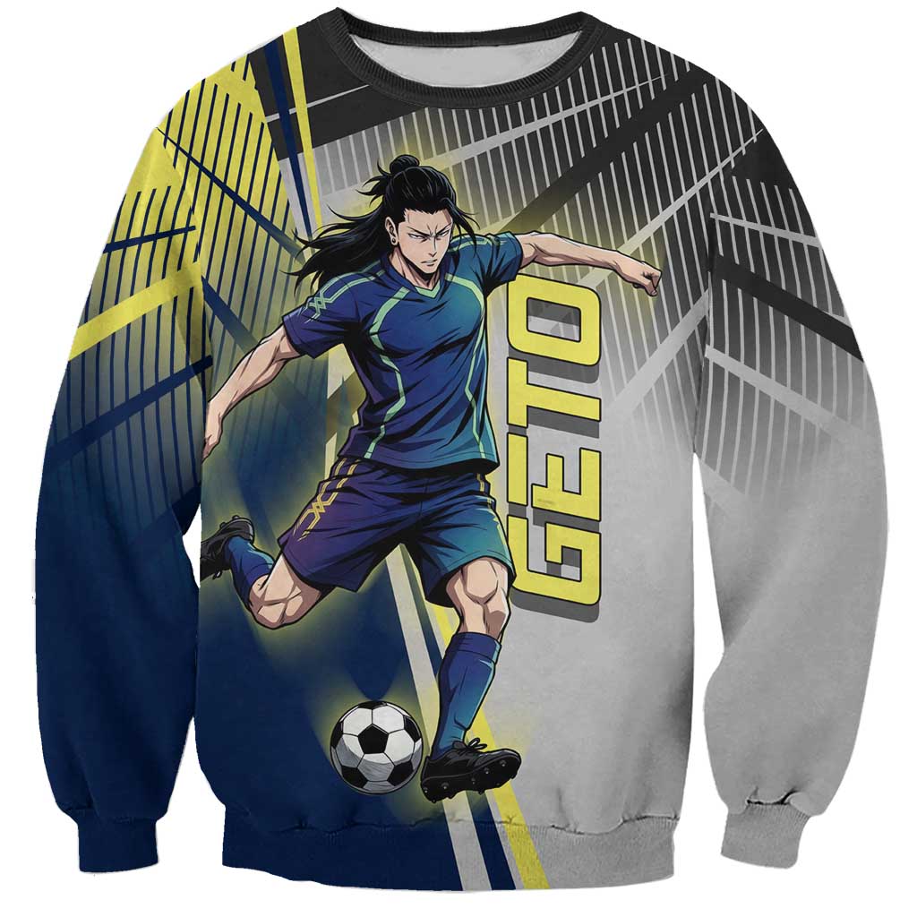Personalized Geto Suguru Sweatshirt Anime Soccer Action Illustration Art