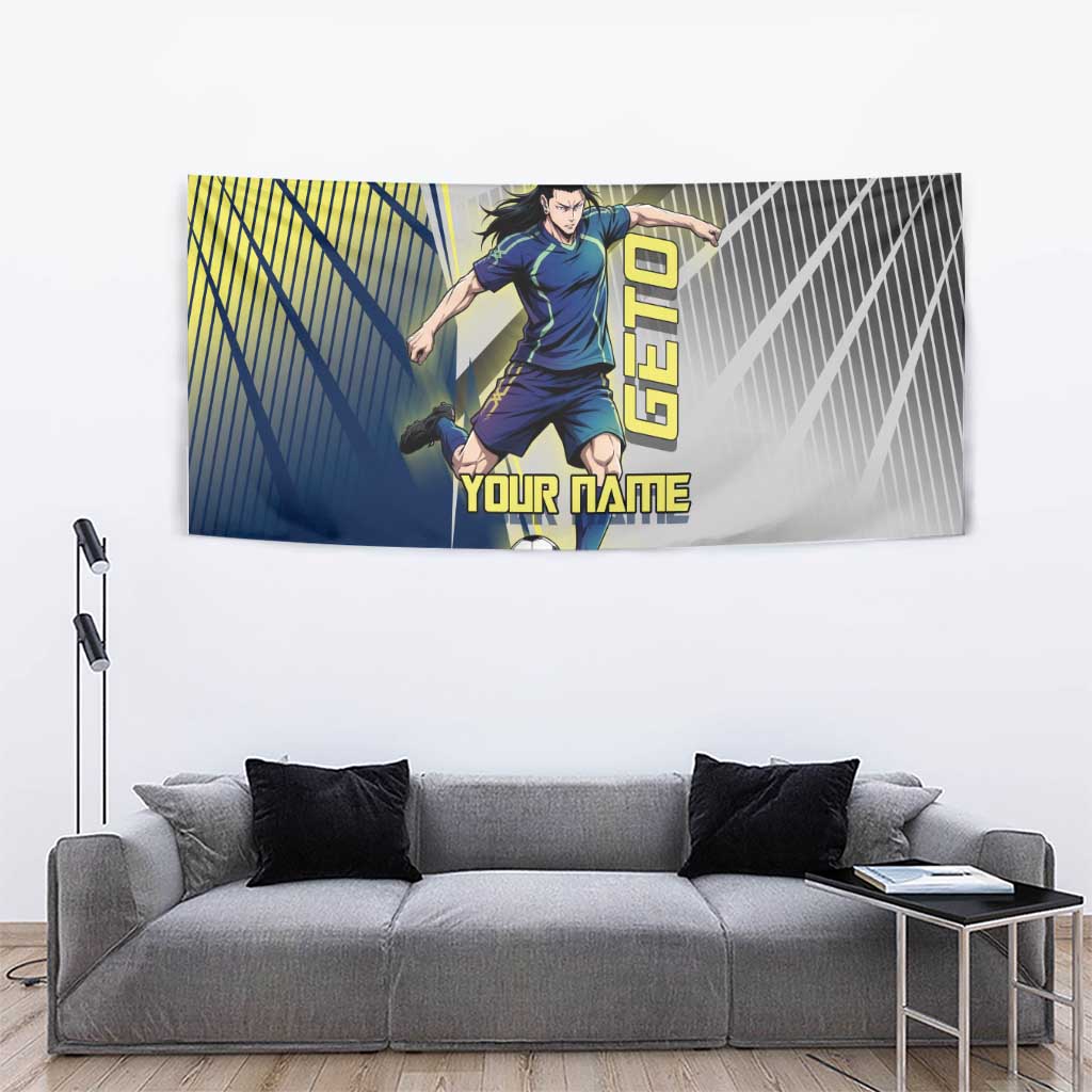 Personalized Geto Suguru Tapestry Anime Soccer Action Illustration Art