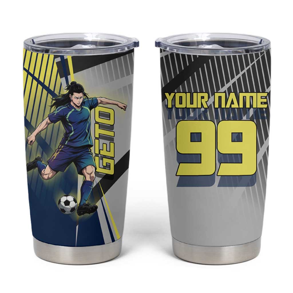 Personalized Geto Suguru Tumbler Cup Anime Soccer Action Illustration Art
