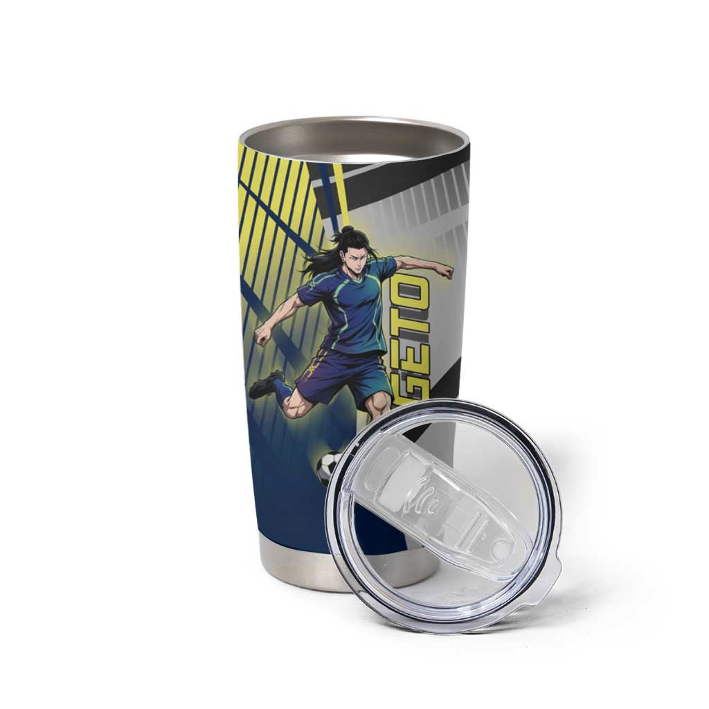 Personalized Geto Suguru Tumbler Cup Anime Soccer Action Illustration Art