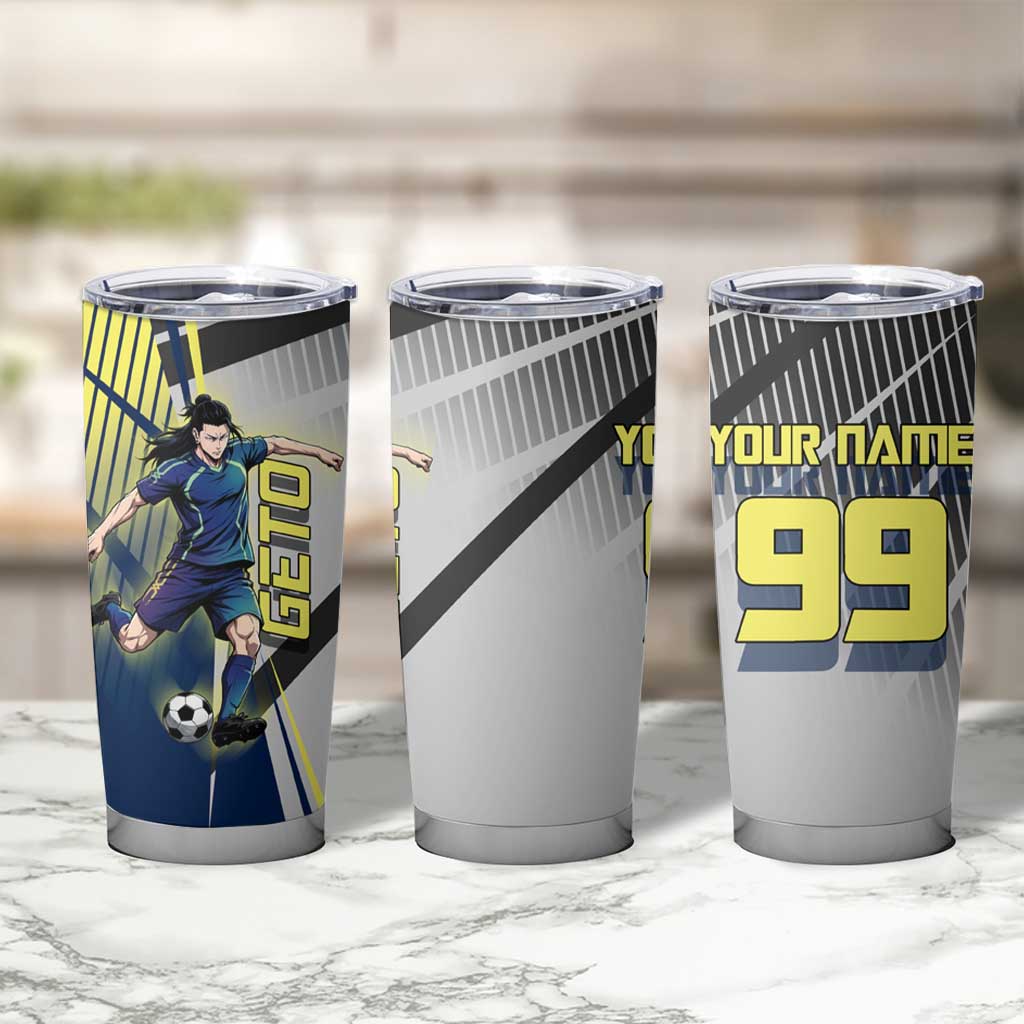Personalized Geto Suguru Tumbler Cup Anime Soccer Action Illustration Art