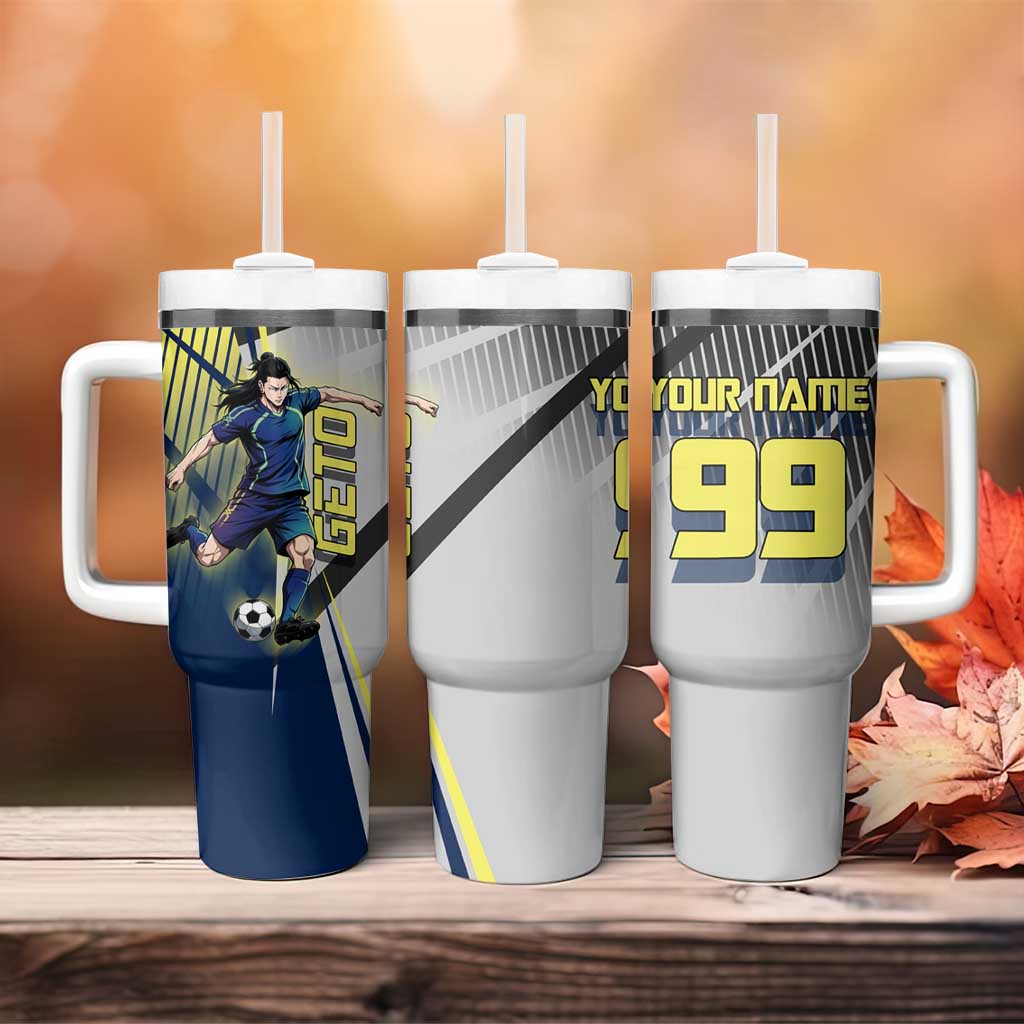 Personalized Geto Suguru Tumbler With Handle Anime Soccer Action Illustration Art