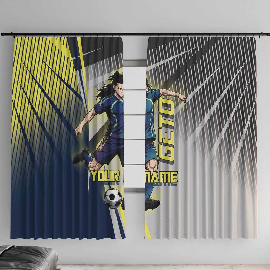 Personalized Geto Suguru Window Curtain Anime Soccer Action Illustration Art