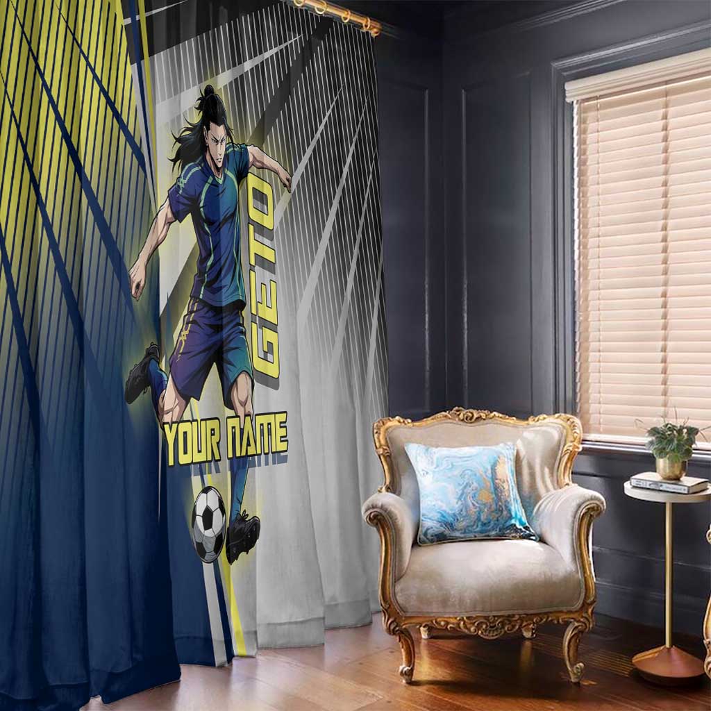 Personalized Geto Suguru Window Curtain Anime Soccer Action Illustration Art