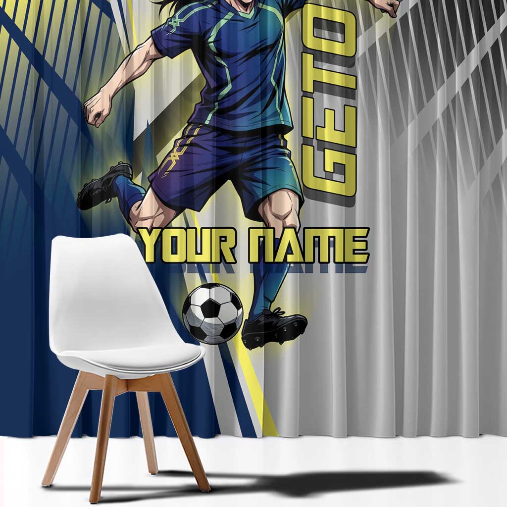 Personalized Geto Suguru Window Curtain Anime Soccer Action Illustration Art