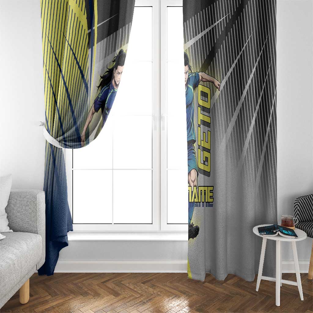 Personalized Geto Suguru Window Curtain Anime Soccer Action Illustration Art