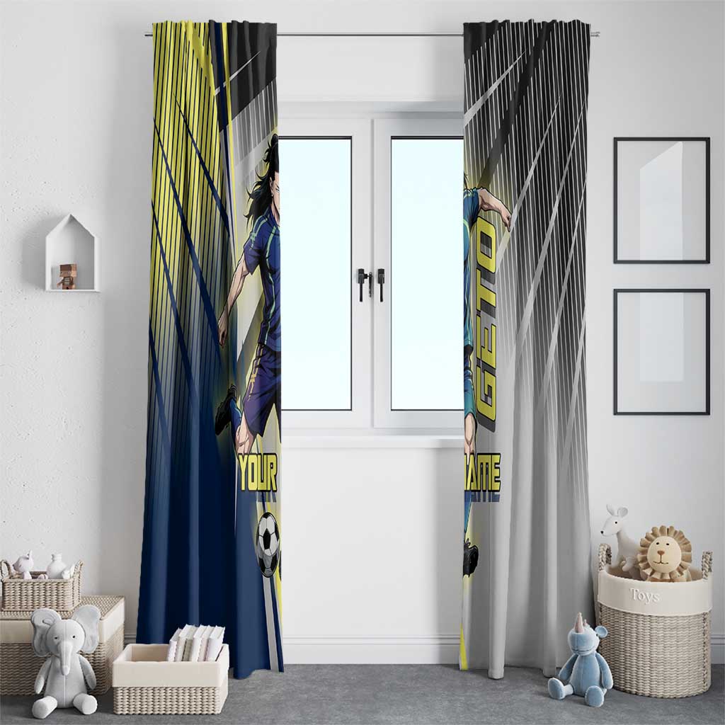 Personalized Geto Suguru Window Curtain Anime Soccer Action Illustration Art