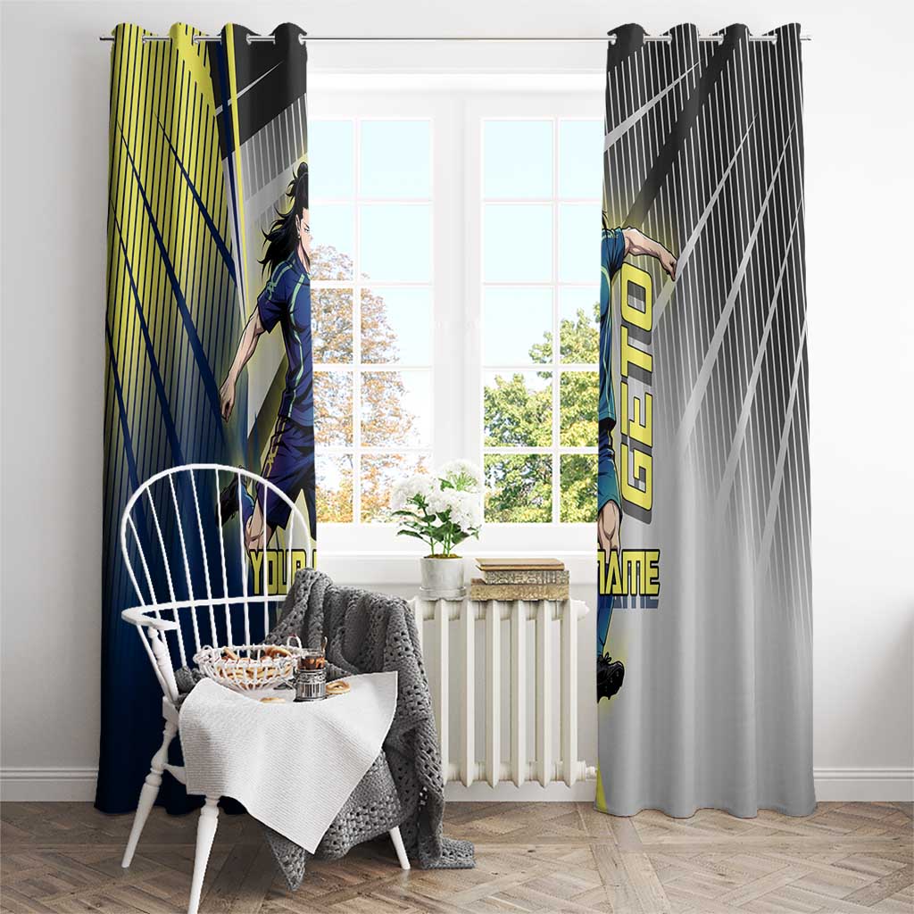 Personalized Geto Suguru Window Curtain Anime Soccer Action Illustration Art