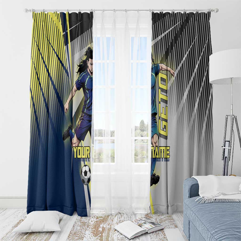 Personalized Geto Suguru Window Curtain Anime Soccer Action Illustration Art