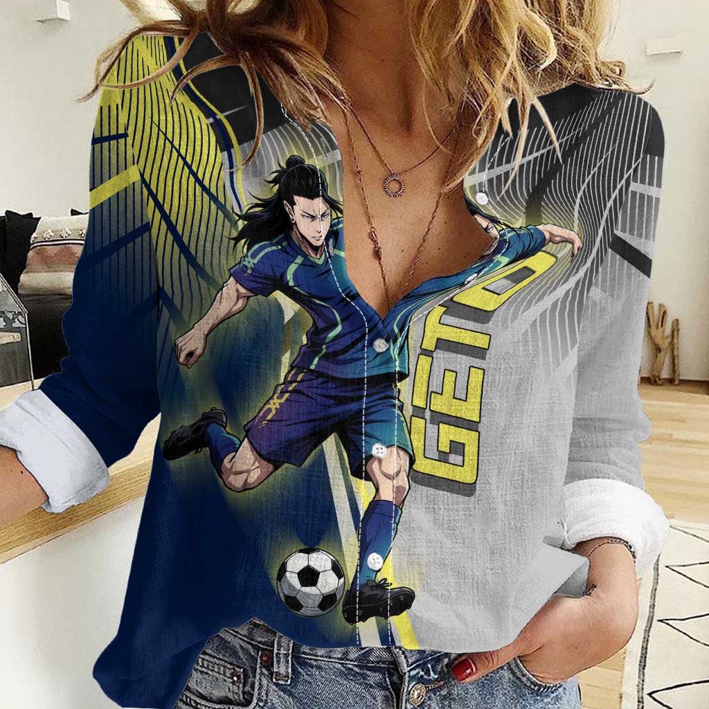 Personalized Geto Suguru Women Casual Shirt Anime Soccer Action Illustration Art
