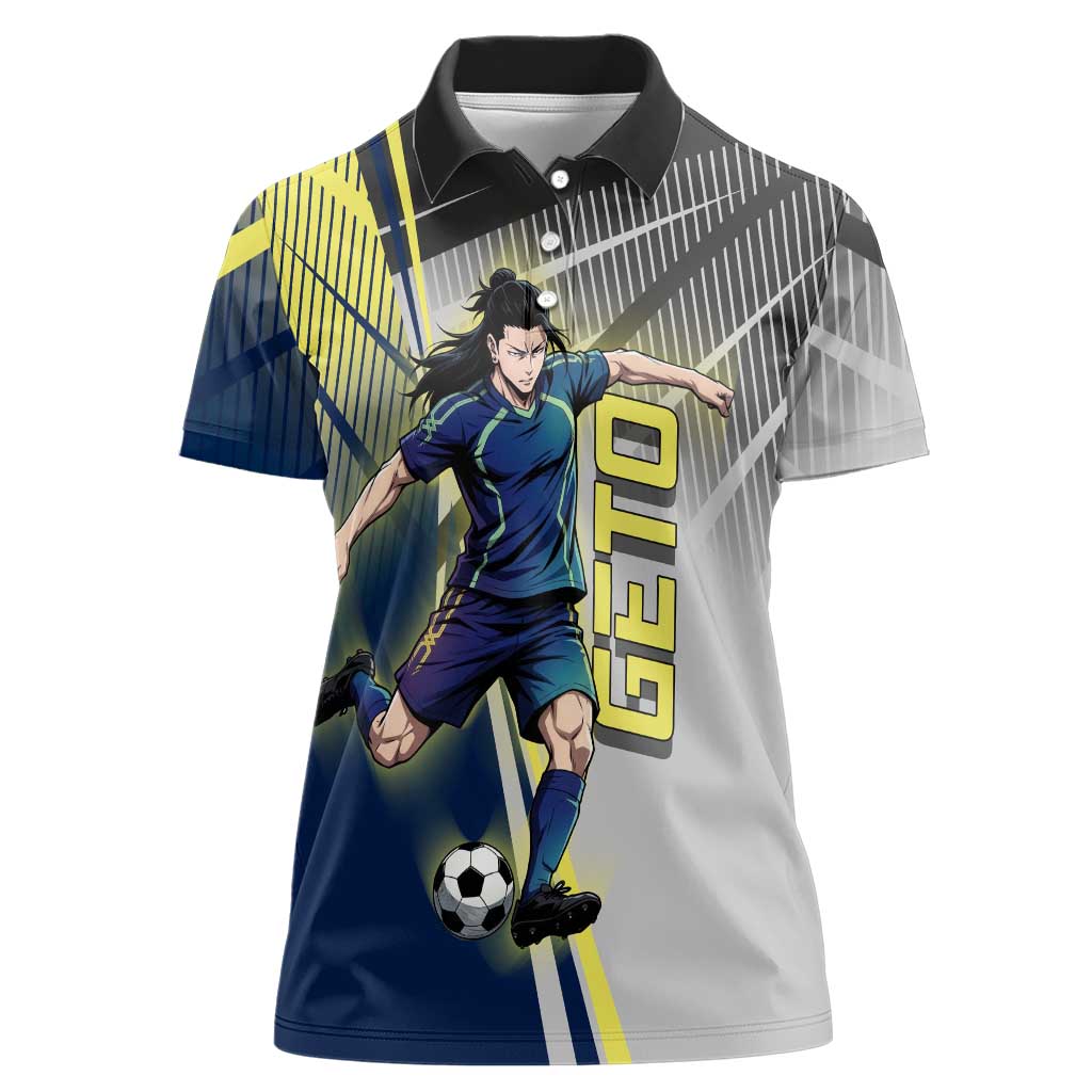 Personalized Geto Suguru Women Polo Shirt Anime Soccer Action Illustration Art
