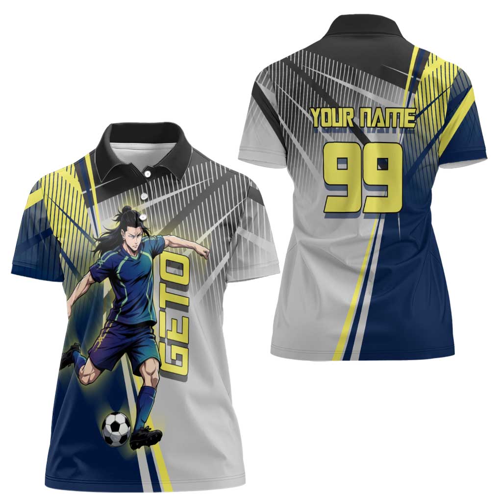 Personalized Geto Suguru Women Polo Shirt Anime Soccer Action Illustration Art