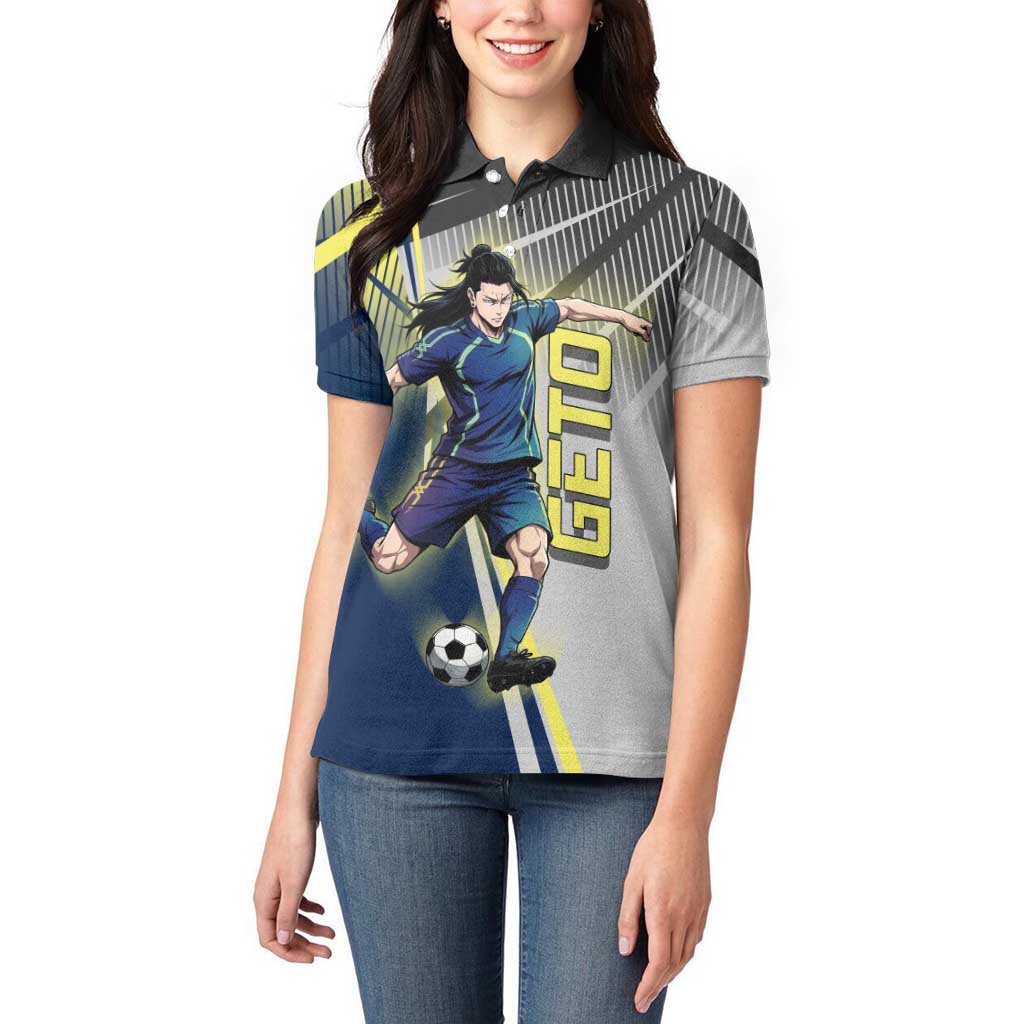 Personalized Geto Suguru Women Polo Shirt Anime Soccer Action Illustration Art