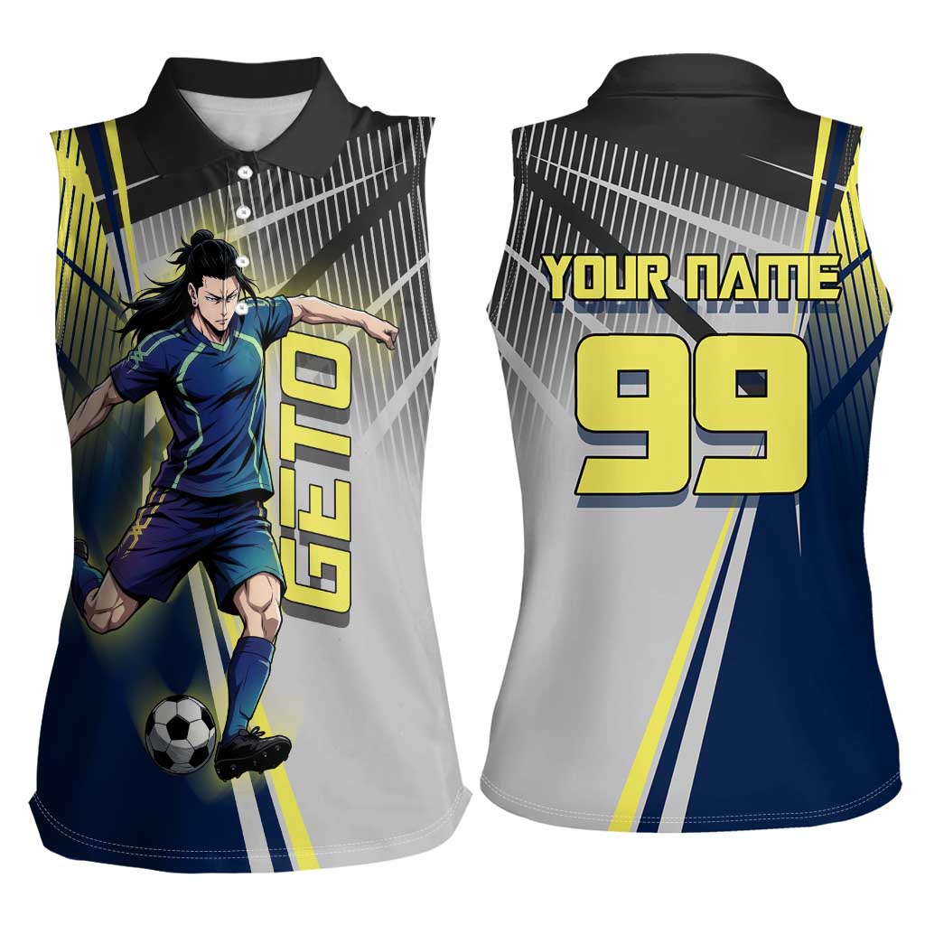 Personalized Geto Suguru Women Sleeveless Polo Shirt Anime Soccer Action Illustration Art