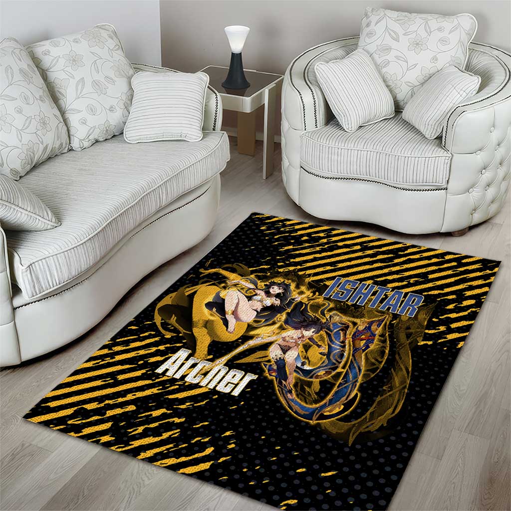 Ishtar Archer Fate Grand Order Area Rug Anime Pop Art Grunge Style
