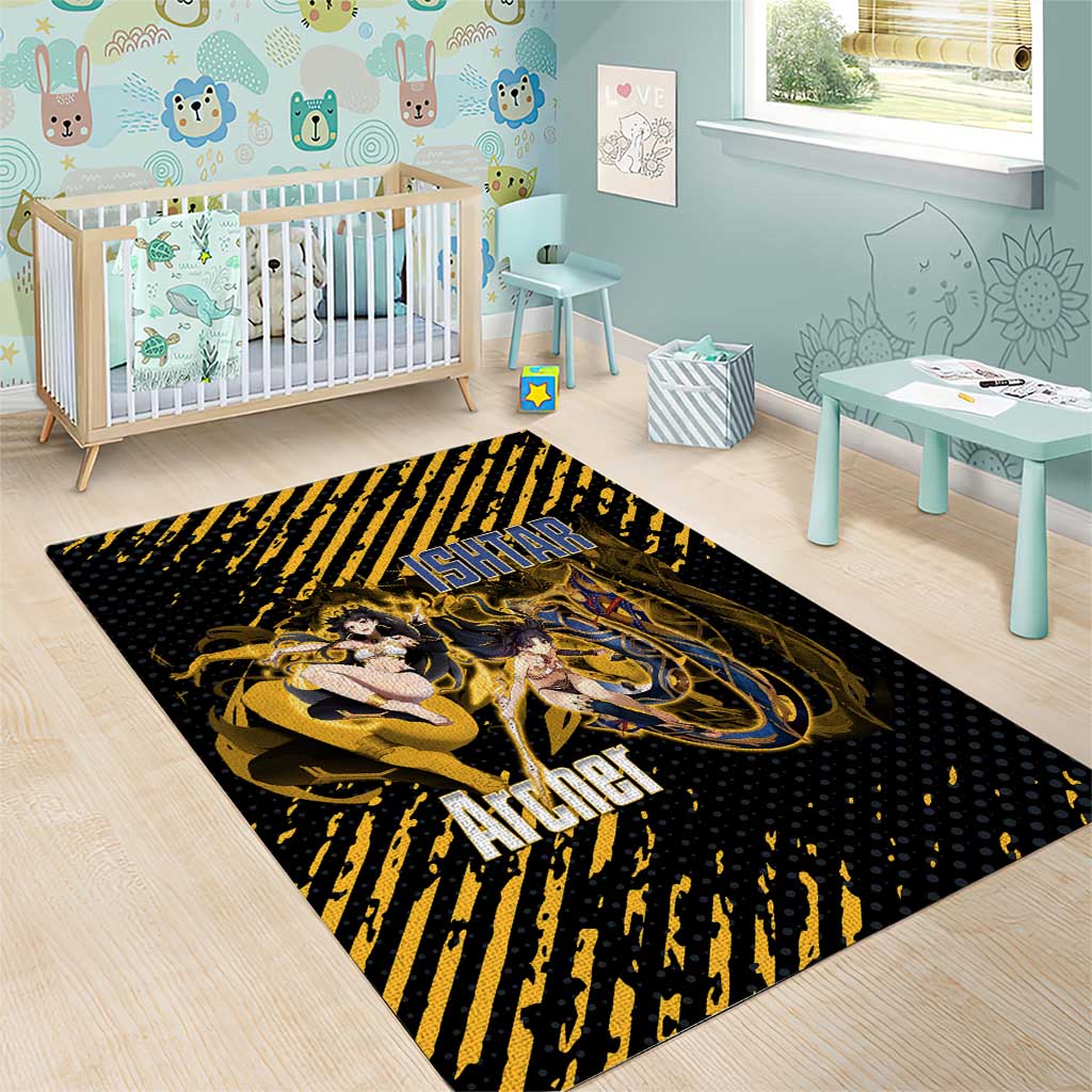 Ishtar Archer Fate Grand Order Area Rug Anime Pop Art Grunge Style