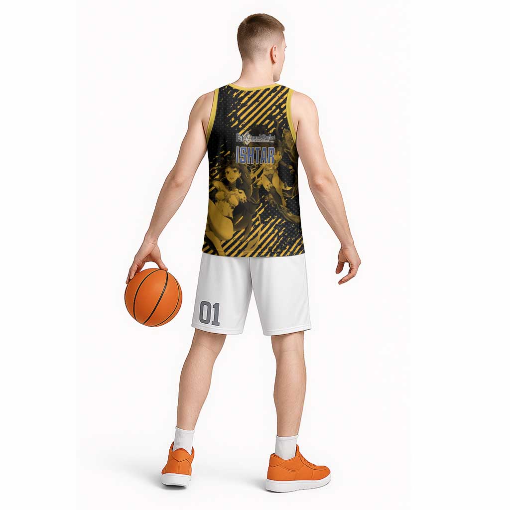 Ishtar Archer Fate Grand Order Basketball Jersey Anime Pop Art Grunge Style