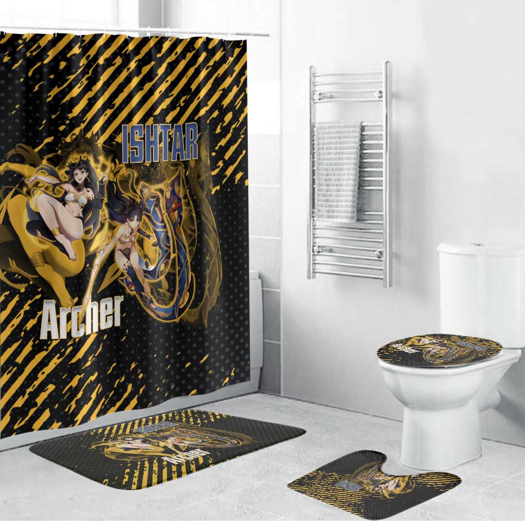 Ishtar Archer Fate Grand Order Bathroom Set Anime Pop Art Grunge Style