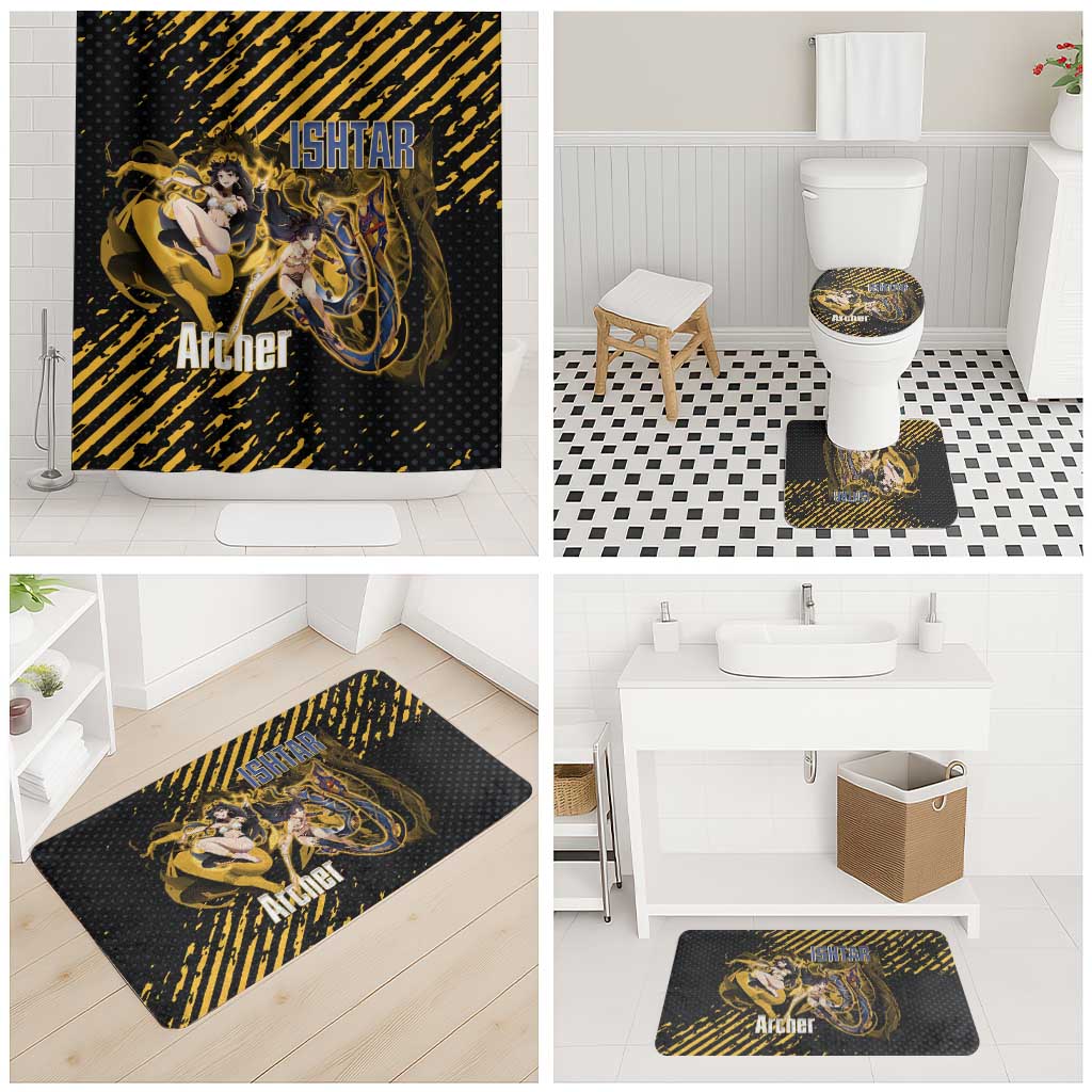 Ishtar Archer Fate Grand Order Bathroom Set Anime Pop Art Grunge Style