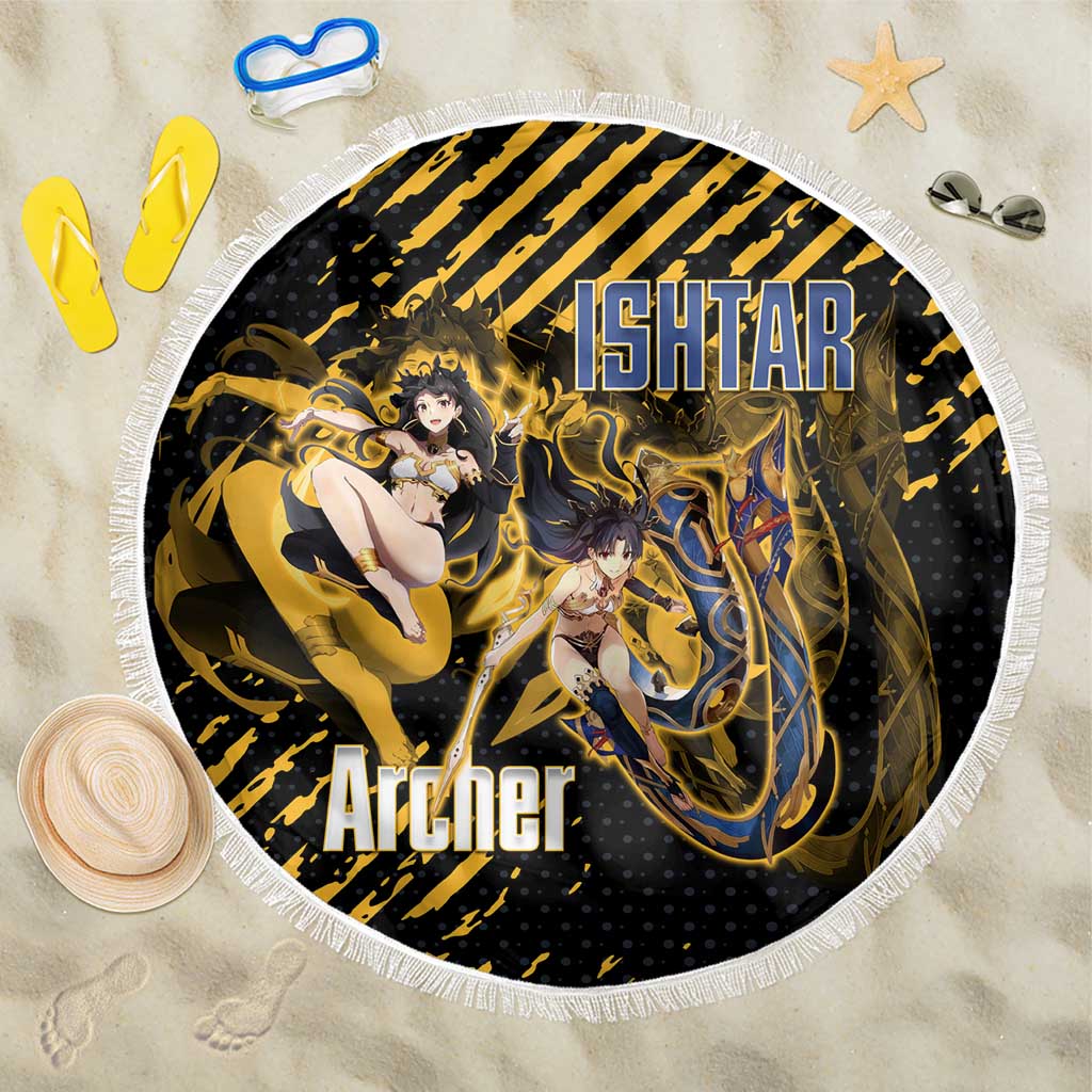 Ishtar Archer Fate Grand Order Beach Blanket Anime Pop Art Grunge Style