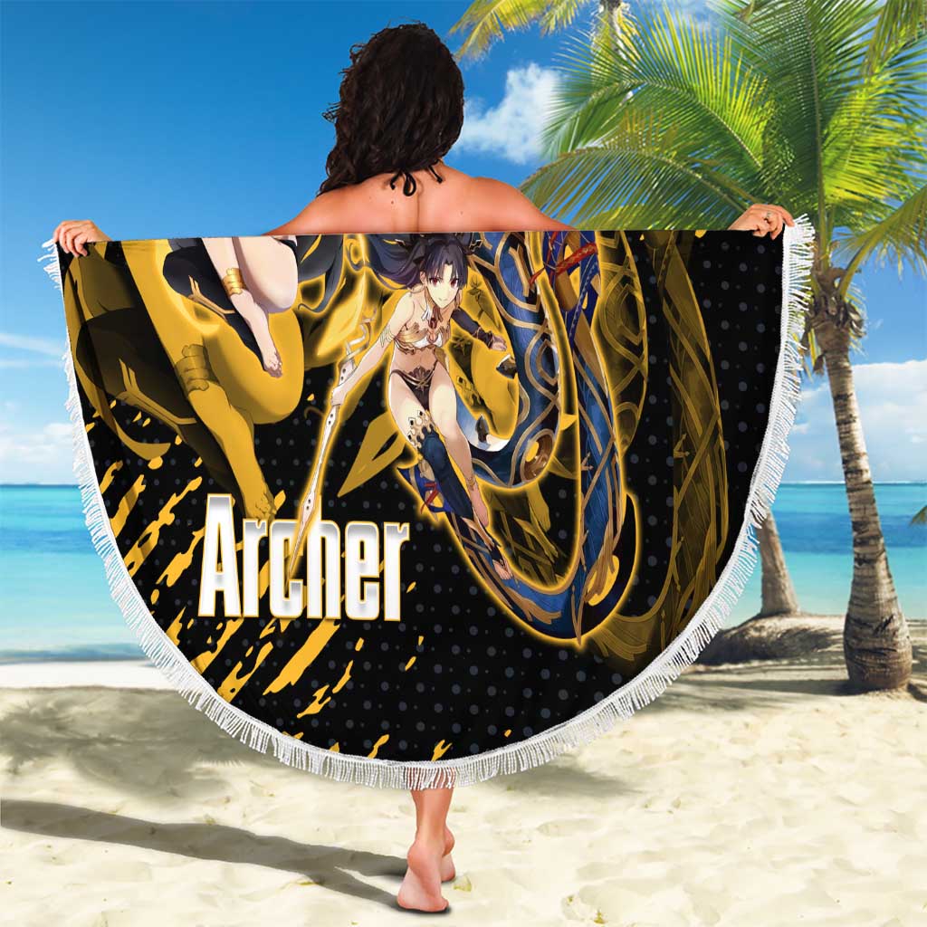 Ishtar Archer Fate Grand Order Beach Blanket Anime Pop Art Grunge Style