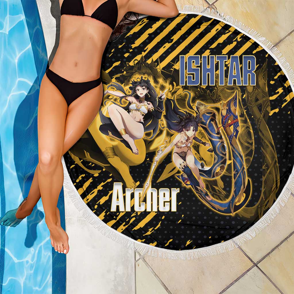 Ishtar Archer Fate Grand Order Beach Blanket Anime Pop Art Grunge Style