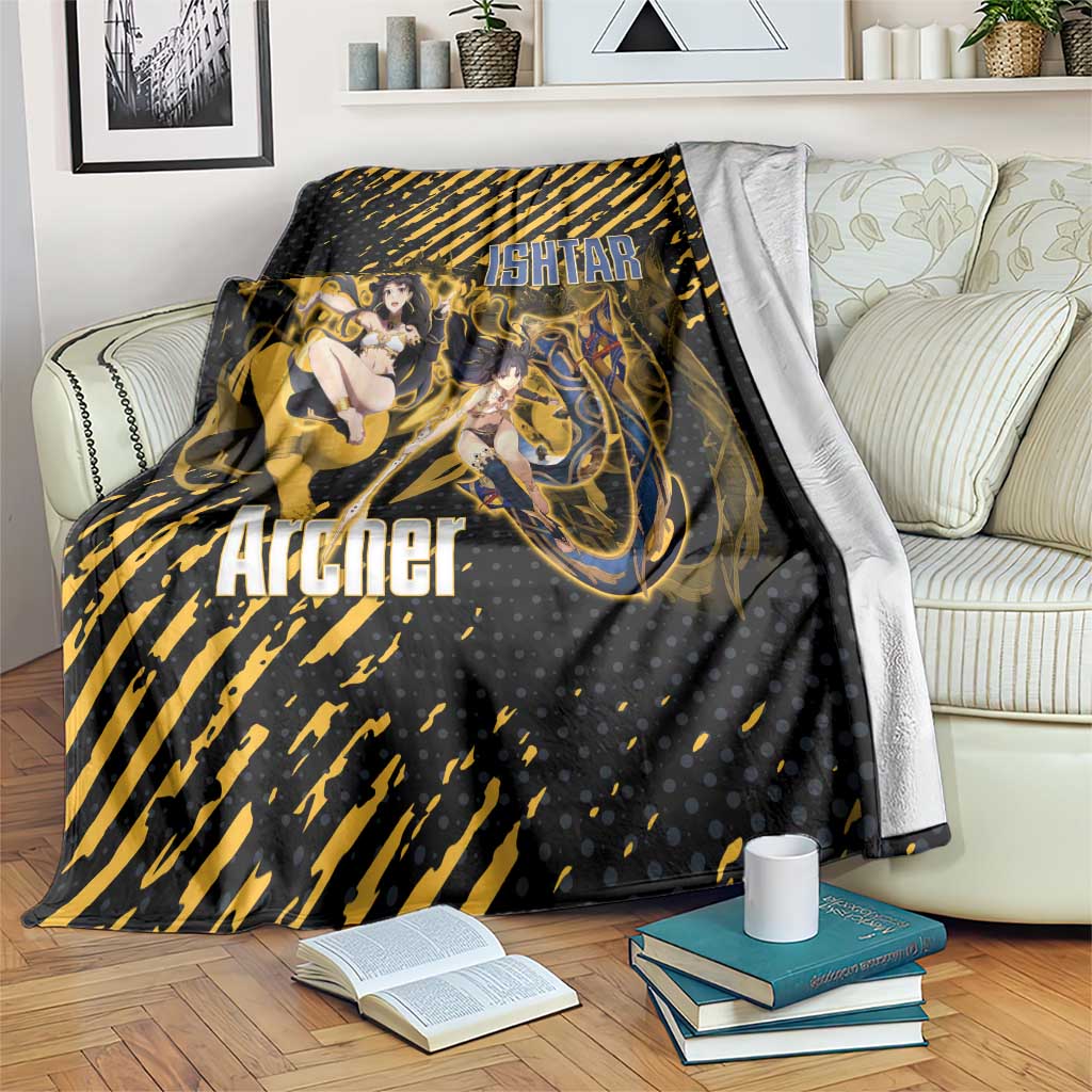Ishtar Archer Fate Grand Order Blanket Anime Pop Art Grunge Style