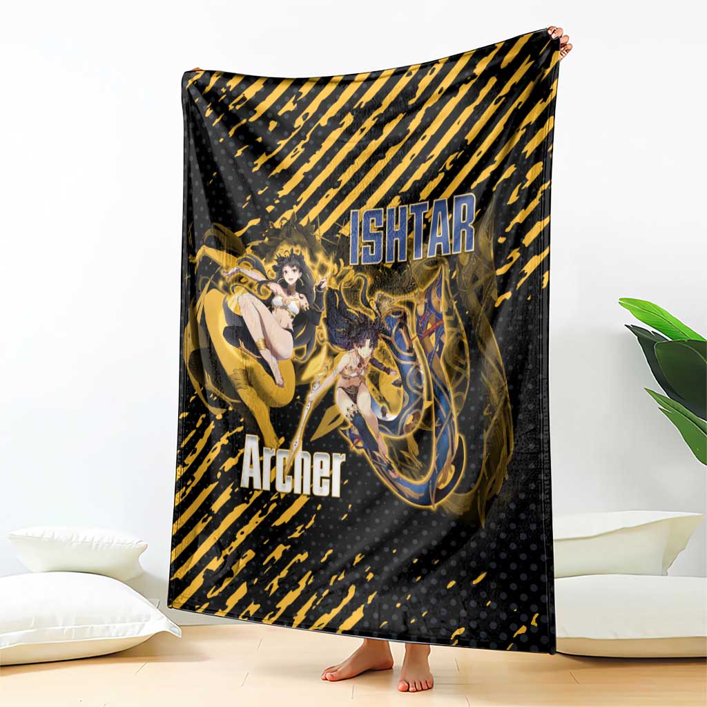 Ishtar Archer Fate Grand Order Blanket Anime Pop Art Grunge Style
