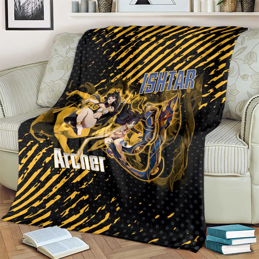 Ishtar Archer Fate Grand Order Blanket Anime Pop Art Grunge Style