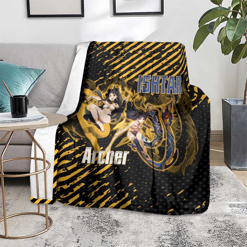 Ishtar Archer Fate Grand Order Blanket Anime Pop Art Grunge Style