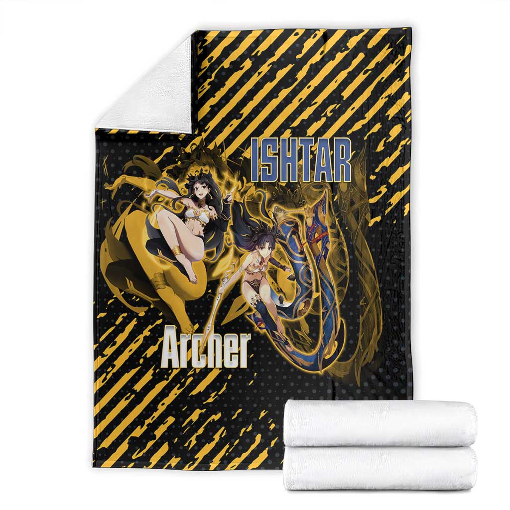 Ishtar Archer Fate Grand Order Blanket Anime Pop Art Grunge Style