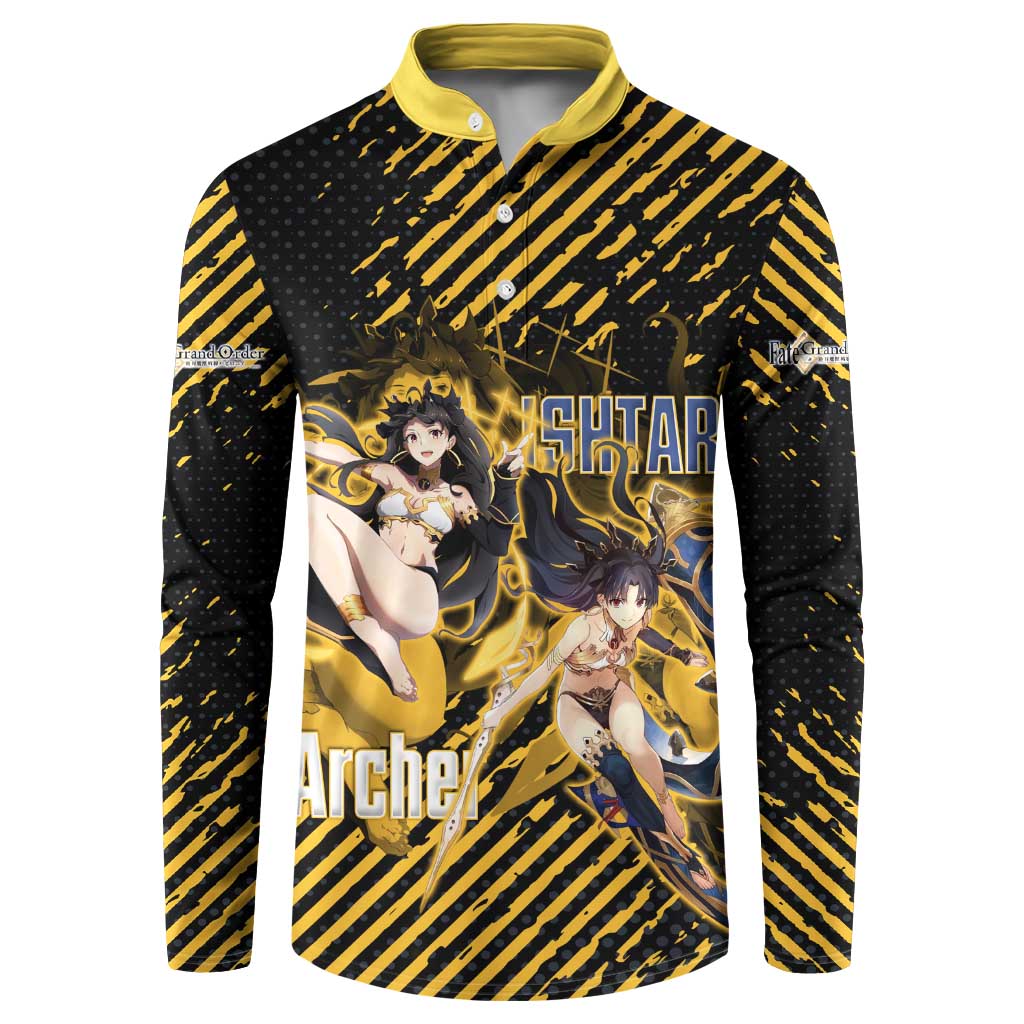 Ishtar Archer Fate Grand Order Button Sweatshirt Anime Pop Art Grunge Style