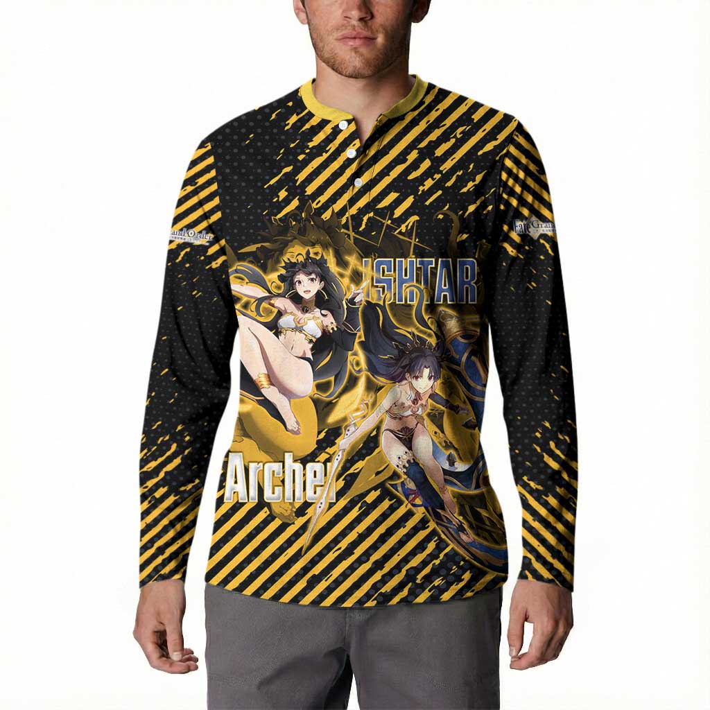 Ishtar Archer Fate Grand Order Button Sweatshirt Anime Pop Art Grunge Style