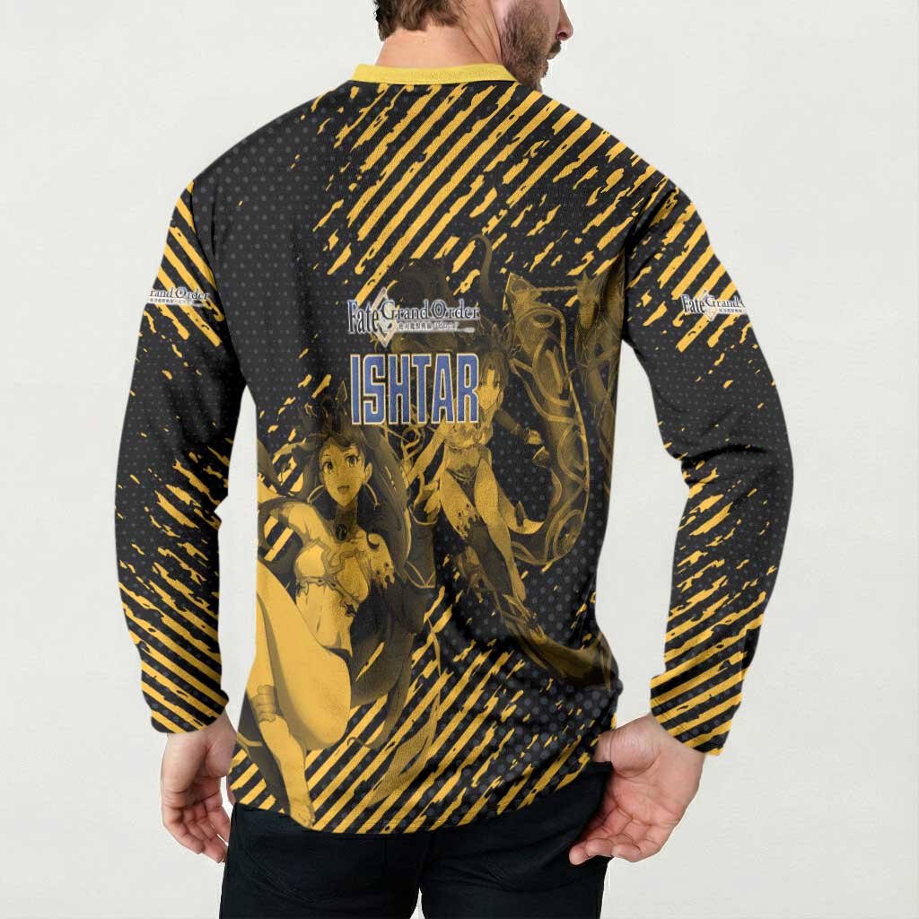 Ishtar Archer Fate Grand Order Button Sweatshirt Anime Pop Art Grunge Style