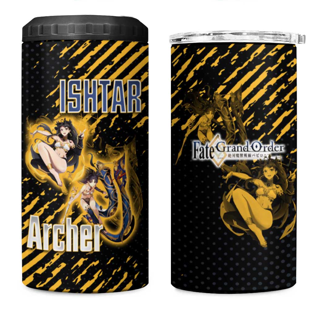 Ishtar Archer Fate Grand Order 4 in 1 Can Cooler Tumbler Anime Pop Art Grunge Style