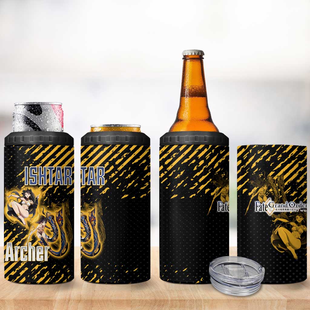 Ishtar Archer Fate Grand Order 4 in 1 Can Cooler Tumbler Anime Pop Art Grunge Style